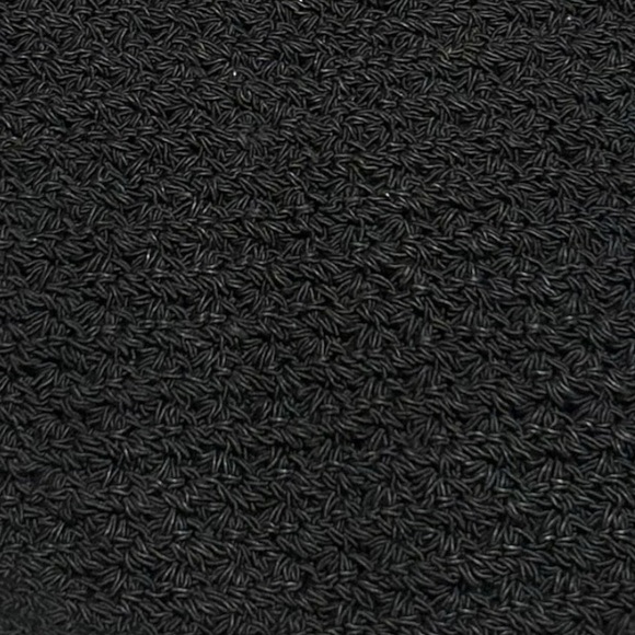 Crochet Hobo Purse Crossbody Sling Black Knit Roomy - Picture 6 of 6